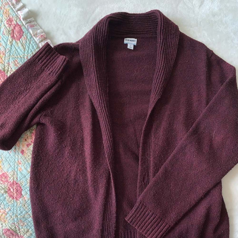 Maroon Cardigan